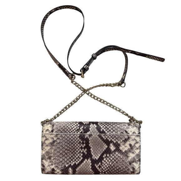 Two-Piece Michael Kors Snakeskin Satchel & Crossbody Bag Set | Day to Night - Picture 10 of 15